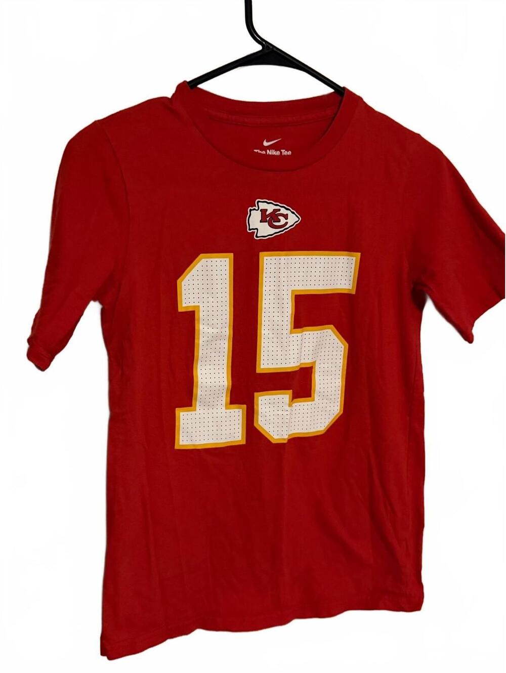 Youth Nike Tee Kansas City Chiefs #15 Red T-Shirt Large 14/16